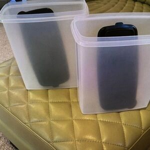 Brand New Tupperware Cereal Keepers -ordered 6  (for grandkids)